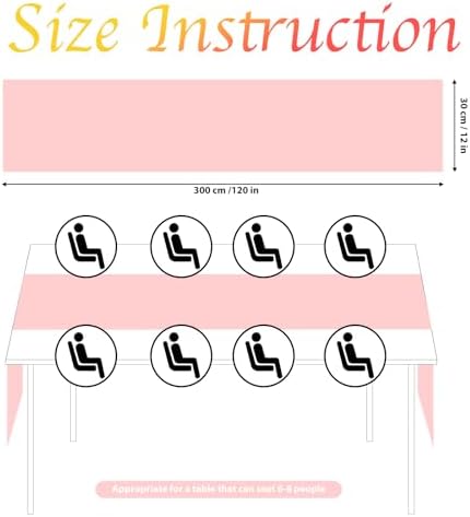 12 Pack Baby Pink Table Runner 10ft Romantic Chiffon Table Runner for Wedding Baby Shower and Birthday Party Cake Table Decorations(120 x 12 in) - Image 2