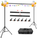 Hemmotop Photo Backdrop Stand, 10x7ft, Secure Straight Thread Connection by Hemmotop