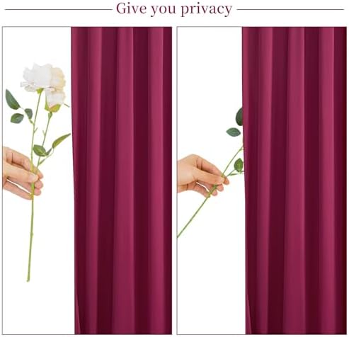 30ft x 10ft Burgundy Backdrop Curtain for Parties Wedding Maroon Wrinkle Free Backdrop Drapes Panels for Birthday Party Bridal Shower Photo Photography Polyester Fabric Background Decoration - Image 7