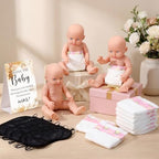 37 Pcs Baby Shower Diaper Changing Game Supplies, Minimalist - Image 4