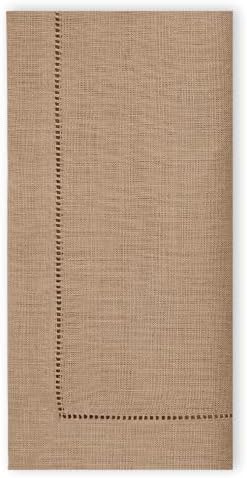 Brown Linen Like Napkins Disposable Guest Towels, Airlaid, 50ct by Stxys