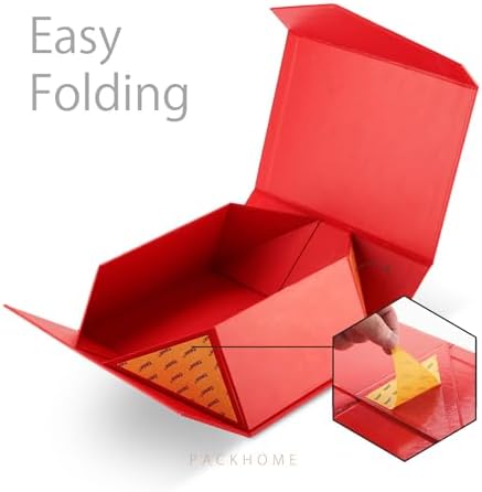 PACKHOME 6 Red Gift Boxes 9x6.5x3.8in with Magnetic Lids - Image 5