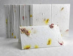 Of The Earth Handmade Paper - Wildflower Seed Paper Folding Escort Card - Place Card/Name/Gift - 3.5" x 4" - Set of 24 (37s Pink & Safflower) - Image 2