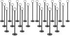 New Star Foodservice Ring-Clip Table Number Holder / Place Card Stand, 12 Inch, Black Finish, Set of 12 (Pack of 2) by NewStarFoodservice