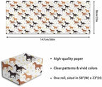 Horse And Star Gift Wrapping Paper Wedding Bridal Baby Showers Gift Wrap Wrapper Paper Wedding Tissue Paper for Couple Family 58"(Horse,5 Rolls) - Image 5