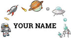 Oliver's Labels Premium Name Wall Decals - Matte Finish Personalized Wall Art for Kids' Rooms & Nurseries (Galaxy) by Oliver%27s+Labels