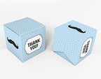 Paper Box - Mini Favor Box For Baby Shower 4x4x4 Inches Paper Gift Boxes, Candy Paper Box For Party Favors, Baby Shower Little Man,Boy Theme- Pack Of 20 - Image 2