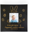 Engraved Personalized Baby's First Easter Leatherette Photo Album, Holds 200 4" x 6" Photos by GiftsForYouNow