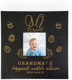 Engraved Personalized Baby's First Easter Leatherette Photo Album, Holds 200 4" x 6" Photos by GiftsForYouNow