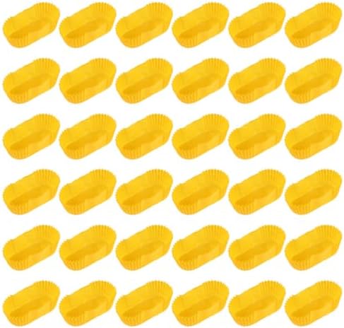 Garneck 2000Pcs Rectangular Baking Cups 2.87X1.37X0.98In Non-Stick Paper Cake Liners for Muffins Cupcakes Baking Supplies for Parties Birthdays and Home Kitchen by GARNECK