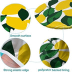 Joyful Lemon Print Oval Tablecloths Wipeable Spillproof Elastic for Event Wedding Banquet & Parties Fits for 52" x 70" Oval Table - Image 5
