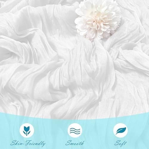 30 Pack White Cheesecloth Table Runner 17 x 108 inch Cheese Cloth Table Runners 9ft White Table Runner Rustic Romantic Sheer Gauze Runner for Wedding Party Baby Shower Table Decoration - Image 5