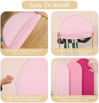 Pink Arch Backdrop Cover Set of 3 Wedding Arch Covers Stretchy Backdrop 7.2FT 6.6FT 6FT Decorations Baby Shower Bridal Shower Photo Birthday Party Hot Pink Arch Stand Cover Spandex - Image 6