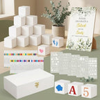 Baby Shower Game 119 Pcs Craft Decorating Set with Cubes Markers - Image 2