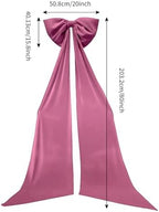 Luxury Giant Velvet Bow Decor Oversized Wall Bow Decorations Bow Decorative for Room Wall Party Birthday Backdrop Baby Shower Decor Front Door Patio Outdoor Wedding Arch - Image 7