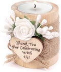 50 Piece Wooden Tealight Candle Holder Set, Wedding Party Favors for Guests, Thank You Favors, Guest Return Favors, Bridal Shower Favors for Guests, Baby Shower Favor for Guests.(Light brown 50 pcs) by JusFavors