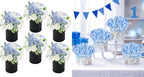 Pre-Made Flower Table Centerpieces & Baby Shower Flower Arrangements - Blue by SEKNHOP