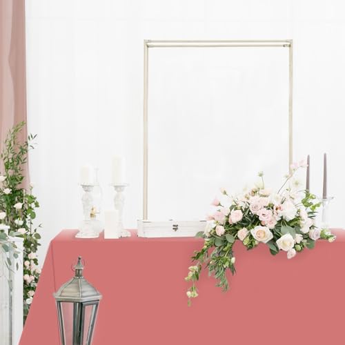 Whaline 16Pcs Pink Plastic Tablecloth 4 Pink Series Colors Rectangle Table Cover Waterproof Table Cloth for Birthday Wedding Parties Decorations Supplies, 54 x 108 Inch - Image 5