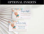 All Ewired Up We Can Bearly Wait Baby Shower Invitation, Blue Teddy Bear Baby Shower Invite, Library, Diaper Raffle, Balloons, Personalized Large 5X7 - Image 3