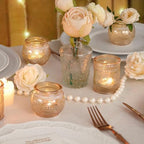 DARJEN Gold Votive Candle Holders Set of 36 - Glass Candle Holder Bulk for Table Centerpiece, Tea Lights Candle Holders for Home, Party & Wedding Shower Decorations - Image 4