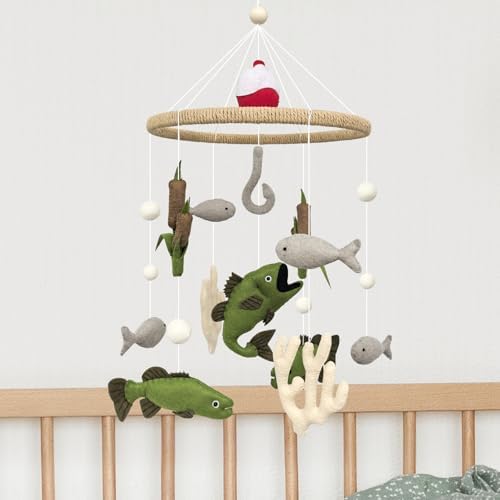 Baby Mobile for Crib Fishing Crib Mobile for Boys Baby Shower Gift - Image 2
