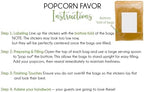 Woodland Baby Shower Popcorn Bag & Sticker Favors (Kraft Stand up Bags & Stickers 30 Count) - Image 5