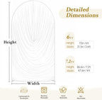 Brown Wedding Arch Backdrop Cover 7.2ft and 6ft Draped Arch Covers Stretchy Backdrop Spandex Balloon Arch Covers for Bridal Shower Baby Shower Engagement Photography Birthday Party Decorations - Image 7