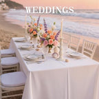 DRESSMAKER 6 Pack White Table Cloth Rectangle 60X102 Inch Fit 6FT Table - Image 7