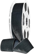 Morex Ribbon Nylvalour Velvet Ribbon, Nylon, 1 1/2 inches by 11 Yards, Petwer, Item 01240/10-689, 1-1/2" by 11 yd, Pewter by MorexRibbon