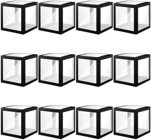 Thyle 12 Pcs Baby Balloon Boxes with 99 Letters for Baby Shower, Black by Thyle
