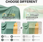 50ft×15ft Sage Green Backdrop Curtain for Wedding Parties - Image 3