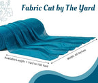 Pack of 35 Yard Chiffon Drapery Fabric, 60" Wide, Multiuse - Dark Teal - Image 2