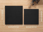 Large Photo Album Self Adhesive 4x6 8x10 10x12 13"x12.8" Magnetic Scrapbook Album 12.6"x11" Inch 40 Pages Linen Cover DIY Photo Album with A Metallic Pen and DIY Stickers(Black) - Image 5