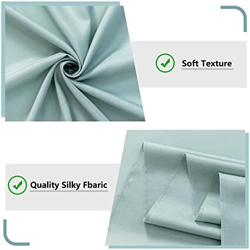 MYSKY HOME Light Green Backdrop Curtains for Parties, Weddings, Stage & Photography - 5ft x 10ft, 2 Panels - Image 6