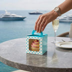 Restaurantware Square Teal Paper Cupcake Window Box, 4.5 x 4.5 In, 100 Pack - Image 5