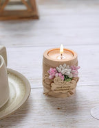 50 Piece Set Wooden Tealight Candle Holder, Baby Shower Party Favors, Party Favors for Guests, Return Gift for Guests,Girl Baby Gender Reveal.(Pink) - Image 4