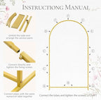 2 Pack Arch Backdrop Stand (7.2FT/6FT), Metal Arch Frame Stand with Cover - Image 6