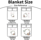 Personalized Baby Milestone Blanket for Boys Girls Baby Month Blanket- First Year Calendar Monthly Growth Chart - White Rabbit Print Halloween Birthday Gifts for Infant Todder - Image 7