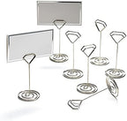 Jofefe 24Pcs Unique Table Number holders with 24Pcs Place Cards, Place Card Holder, Table Card Holders, Table Number Stands, Photo holder Name Card Picture Clips for Wedding, Birthday Party - Image 3