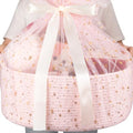 OIAHOMY Large Gift Basket Empty 18.5" x 13.8" x 7.5", Storage Basket with Gift Bag, Ribbon and Glitter Tulle for DIY Anytime, Toy Storage for Kids, Dogs with Handles in A Stylish Design - Pink by MasterofSpaceOptimization