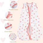 Yoofoss Baby Sleep Sack 24-36 Month 0.5TOG 100% Organic Cotton 2-Way Zipper - Image 2