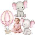 3 Pcs Pink Elephant Baby Shower Birthday Decorations Large Cutouts Gender Reveal Sign 1st Birthday Party Centerpieces for Baby Shower Party Supplies Photo Booth Props Backdrops Decor by Unknown