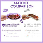 350 Pcs Lavender Party Supplies for 50 Guests, Elegant Paper Plates and Napkins Set with Cutlerys, Thickened 7'' & 9'' Decagonal Plates for Bridal Shower Tea Party Birthday - Image 7