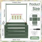 Suzile Baby Shower Crate Wooden Closet Baby Basket Gift,Sage Green - Image 2