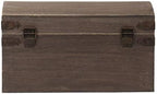 Hanna Roberts Card and Gift Fund Antique Brown Wood Box Chest for Weddings, Birthdays, Graduations, Baby and Bridal Showers, 13.3" x 7.5" x 7.8", Blessings - Image 5