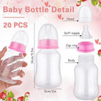 TrelaCo 20 Pcs Bottle Chug Game, Strawberry Baby Shower Favors, Pink - Image 3