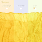 YMHPRIDE 12 Pack Cheesecloth Table Runner 35x120in Yellow Table Runner - Image 5