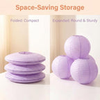 16 inch Chinese Lanterns Large Paper Lanterns Lavender 5 Packs (Purple, 16 inch) - Image 7