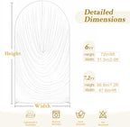 White Wedding Arch Backdrop Cover 7.2ft and 6ft Draped Arch Covers Stretchy Backdrop Spandex Balloon Arch Covers for Bridal Shower Baby Shower Engagement Photography Birthday Party Decorations - Image 6
