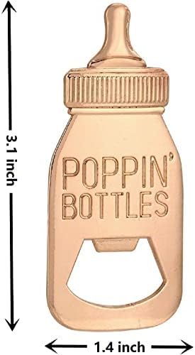 24 Pack Baby Bottle Openers for Newborn Baby Shower Favors, Baby Shower Party Return Gifts for Guest, New Poppin Bottles Openers with Exquisite Gifts Box used for Boy Boy or Girl Baby Party Souvenir - Image 7